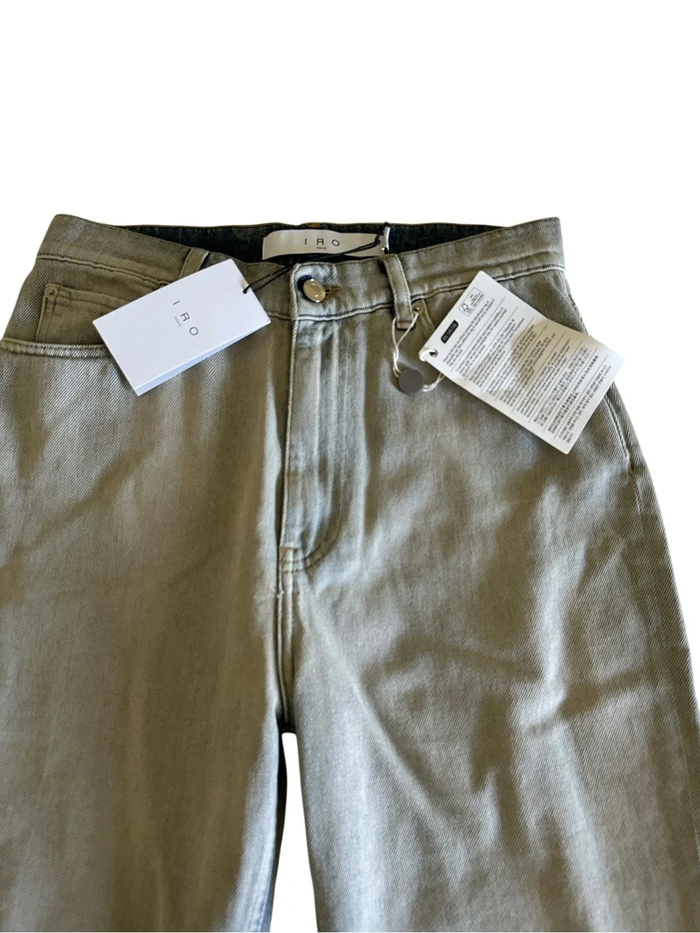 IRO Size 29 Dainez ‎ High Rise Straight Leg Jeans Light Wash Denim NWT